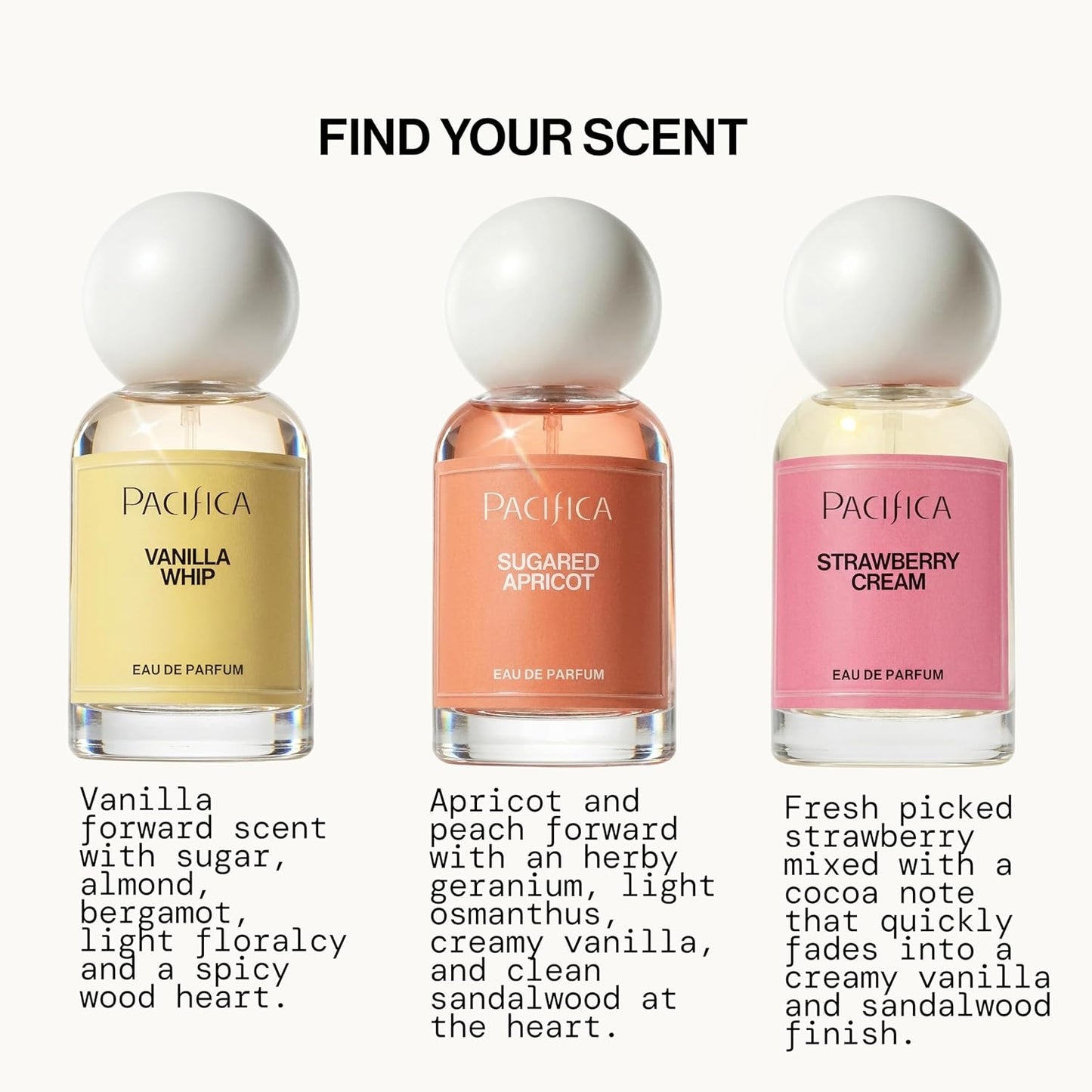 Pacifica Sugared Apricot Perfume for Women - Fruity Floral Eau de Parfum with Apricot, Peach & Jasmine | 1 Fl Oz