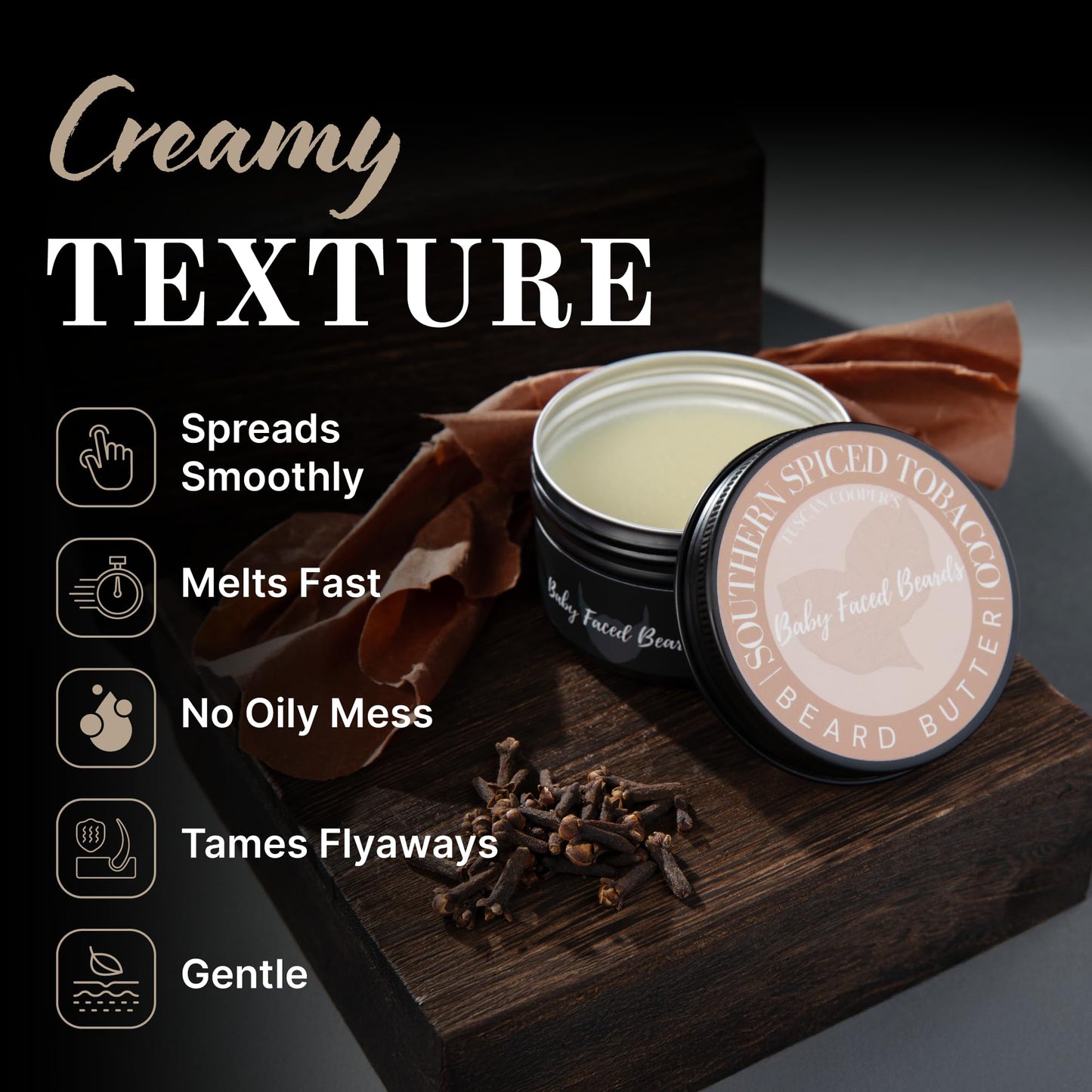 Tuscan Cooper's Baby Faced Beards LumberJack Beard Butter and Oil Combo 3 Pack