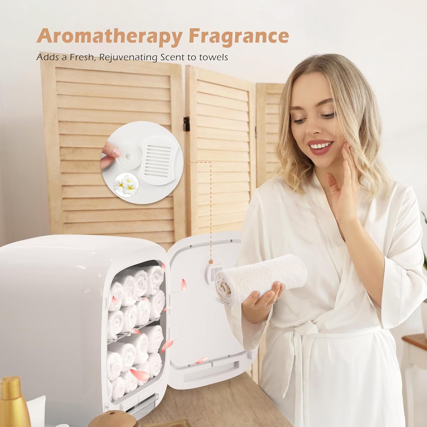 Keenray Hot Towel Warmer Cabinet - Professional Spa Towel Warmer with Digital Screen & Adjustable Timer | 14L Snow White