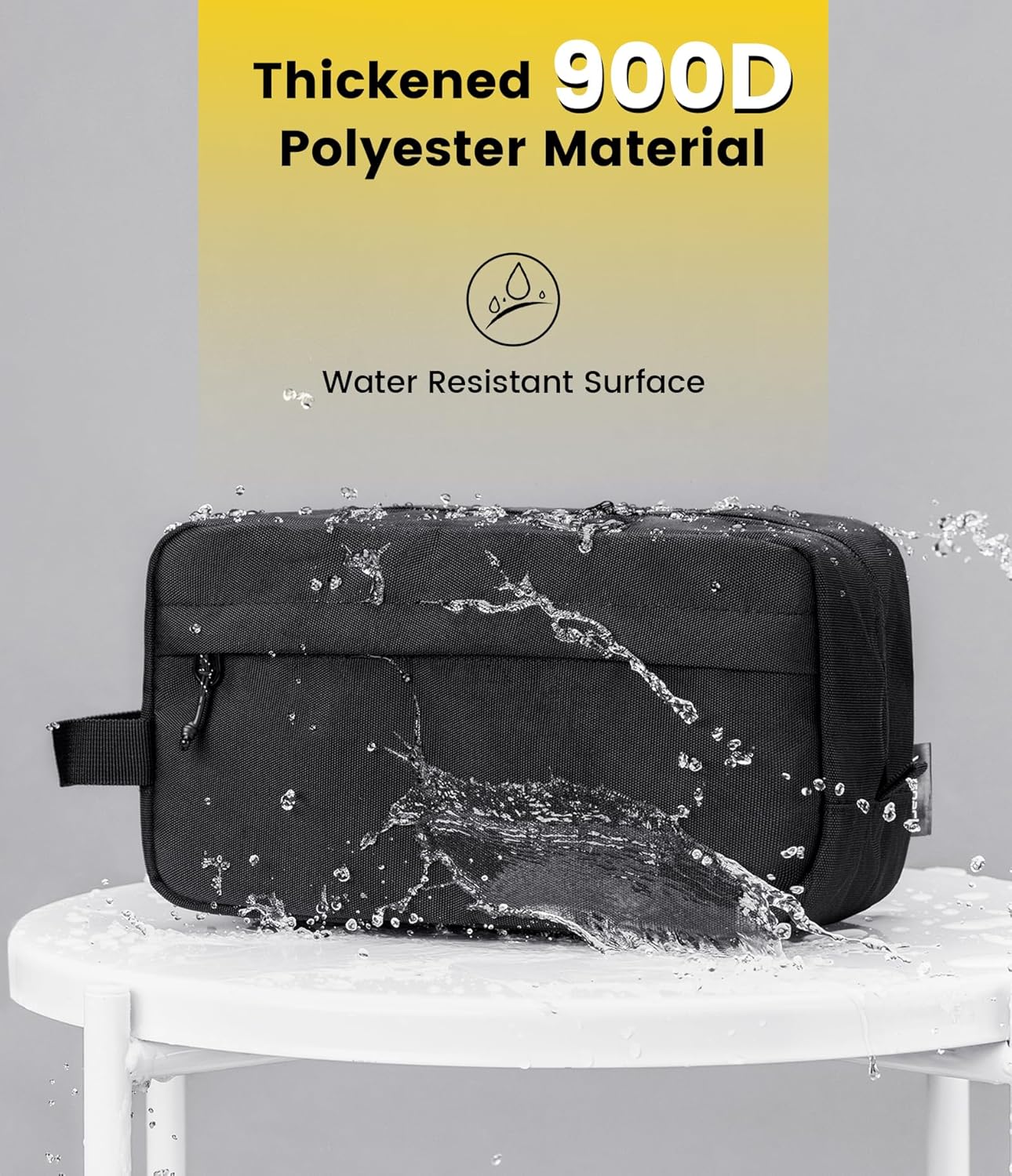 Travel Toiletry Bag for Men - Water Resistant Hanging Organizer | Durable & Spacious Design