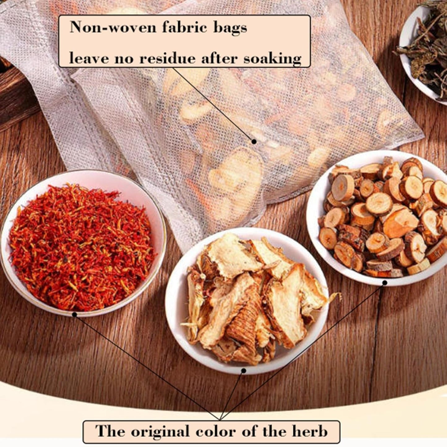 Herbal Foot Soak Bags - Natural Ginger & Mugwort Detox | Soothes Tired Feet | 30 Pack, 32 Ounce