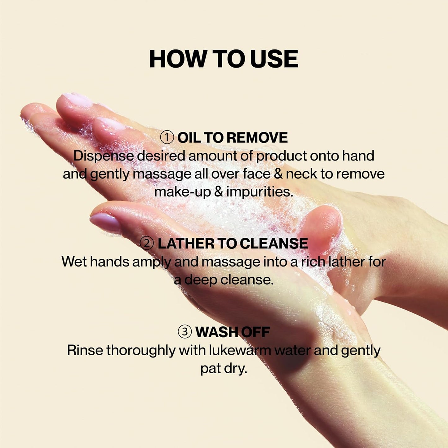Korean 2-in-1 Makeup Remover - Oil-to-Foam Cleanser with Jojoba & Honey | Non-Drying | 145ml/4.97oz