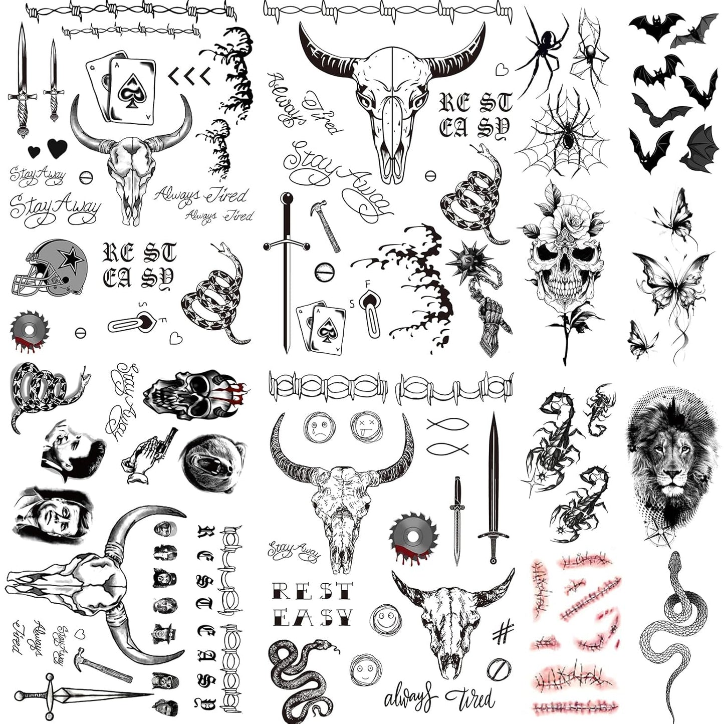 160 PCS Watercolor Animal Temporary Tattoos for Kids - Cute Stickers for Birthday Parties & Gifts | 30 Sheets