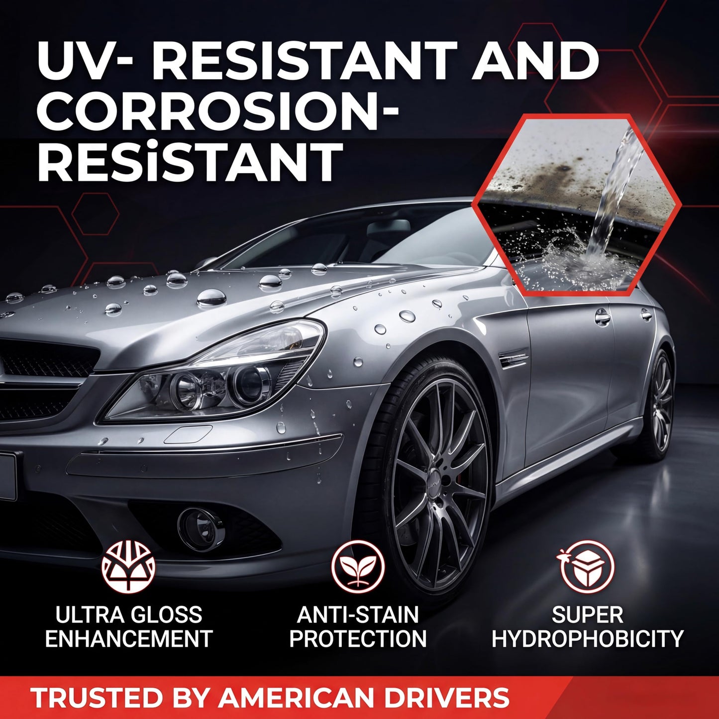 20H Crystal Serum Light Ceramic Coating Kit 30ml – Provides Up to 9+ Years of Hydrophobic Gloss, Scratch & Stain Protection, Brilliant Gloss & Mirror Shine – Easy & Effective for Car Paint, Trim, and Plastic