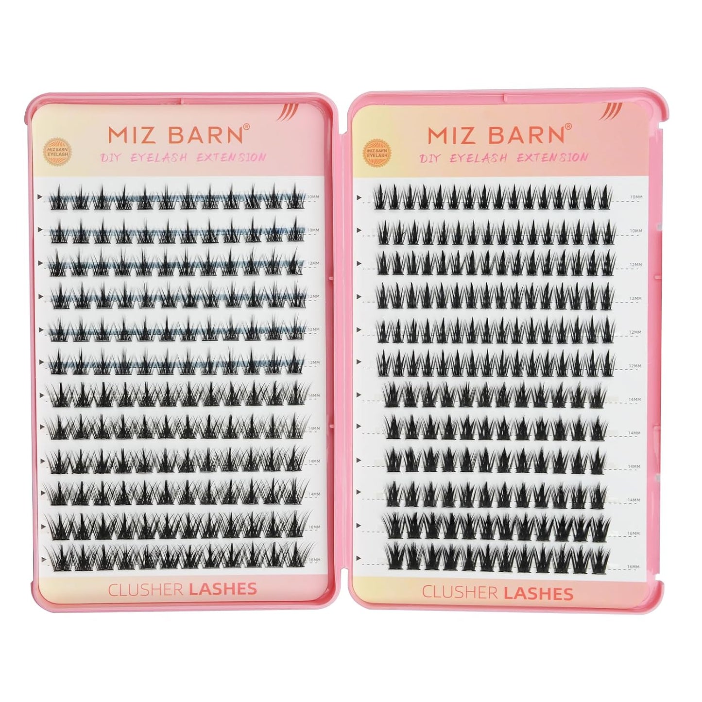 Individual Cluster Lash Extensions Kit - 312PCS Wispy Manga Lashes for Self-Application | 4 Styles Included
