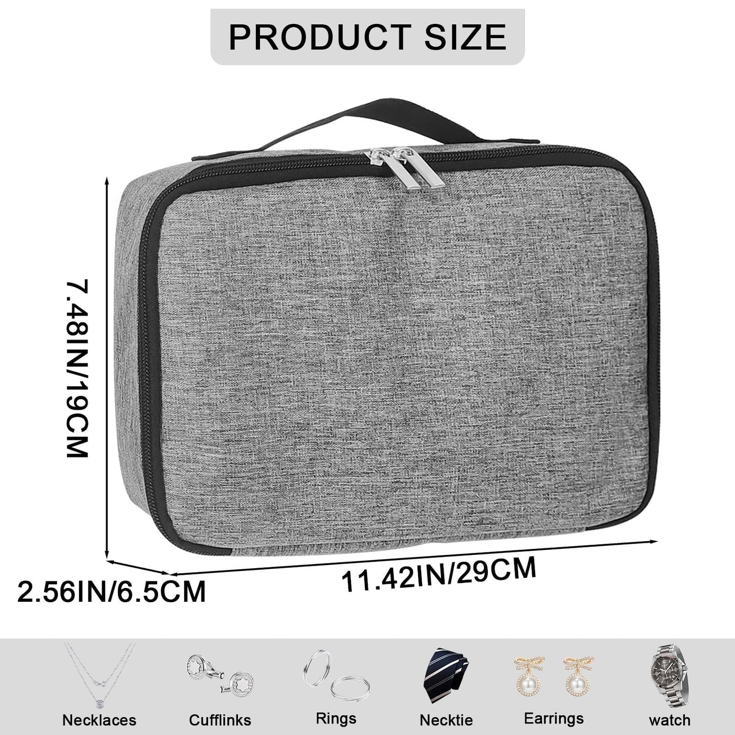 Travel Sunglasses Organizer Glasses Case Multiple Pairs Adjustable Slots Portable Eyeglasses Case Storage Box for Men Women (grey)