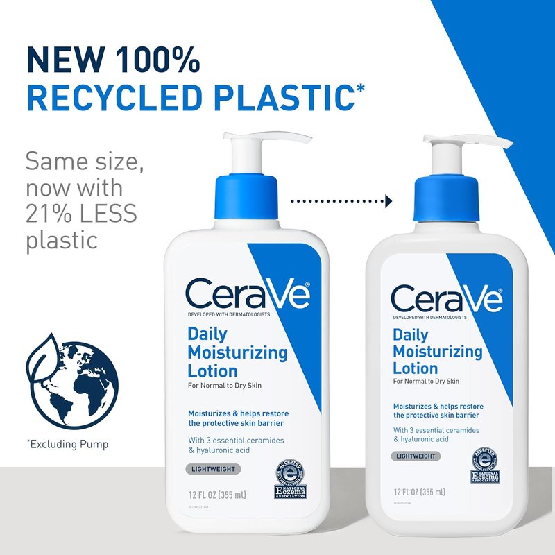 CeraVe Daily Moisturizing Lotion - Hydrating Body & Face Moisturizer with Hyaluronic Acid | Fragrance-Free, 19 Oz