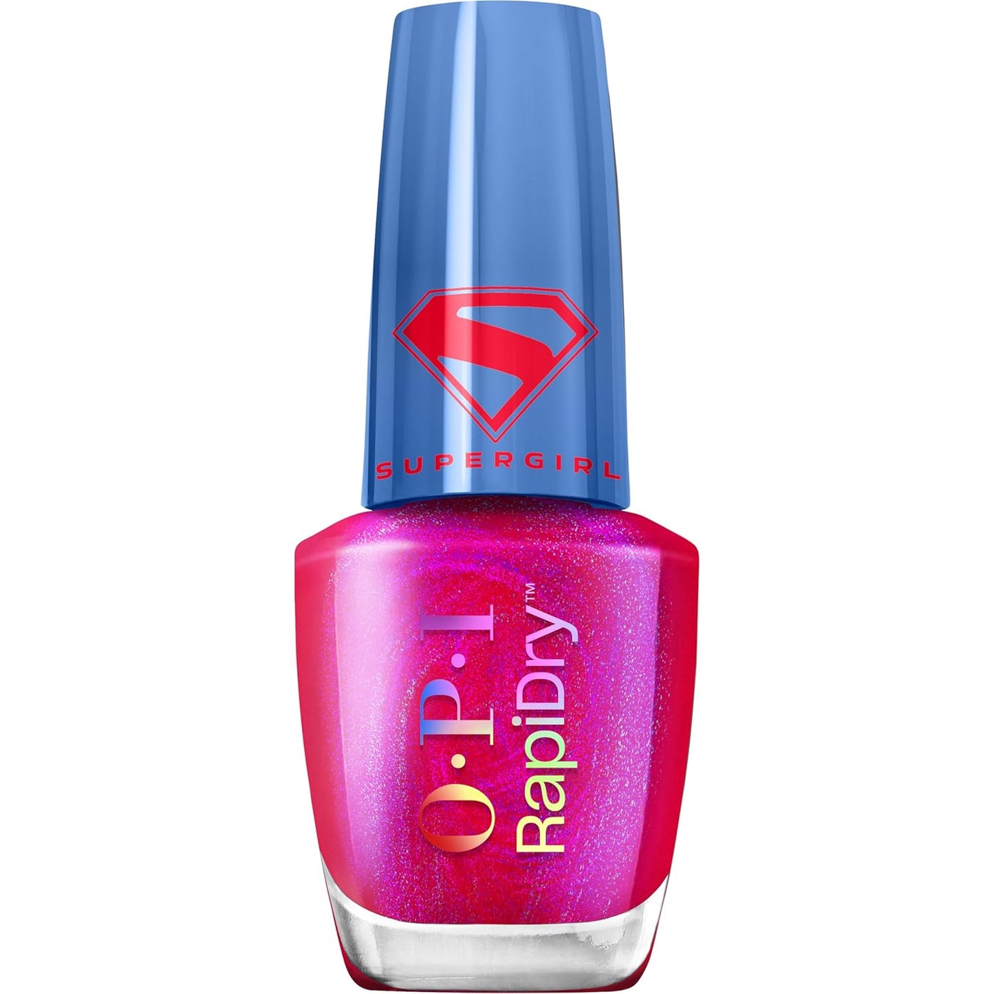OPI RapiDry Quick Dry Nail Polish - Smudge Proof, Fast Drying in 60 Seconds | Crème & Shimmer Finishes | Supergirl Limited Edition