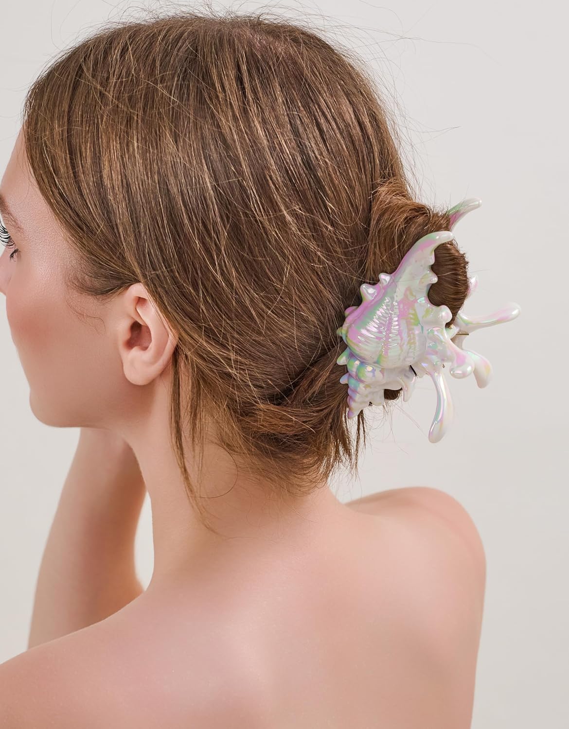 Conch Hair Clips for Women - Trendy Seashell Claw Clips for Thick Hair | Summer Beach Style