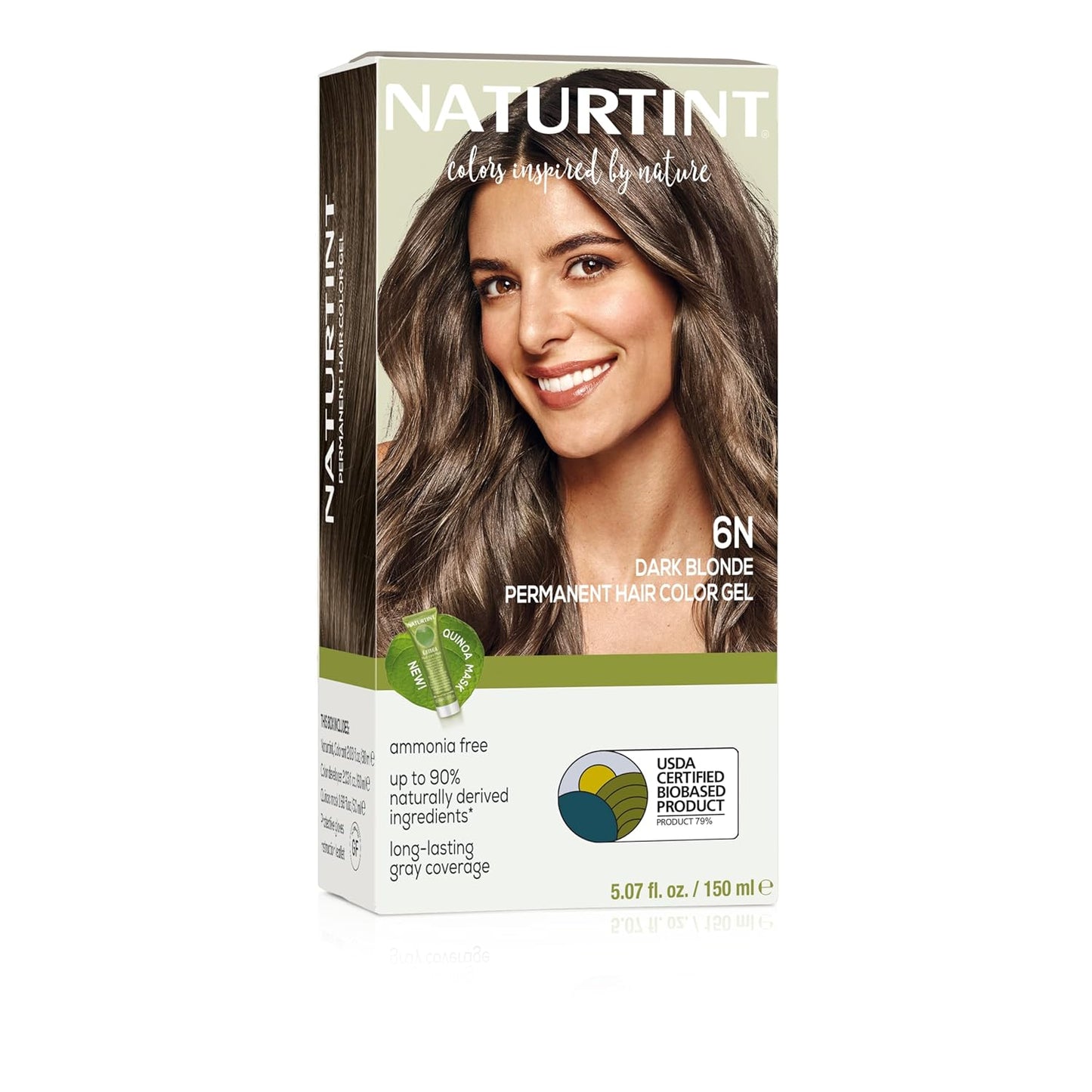 Naturtint 7N Hazelnut Blonde Permanent Hair Color | Ammonia-Free, Vegan, 100% Gray Coverage, Long-Lasting Results