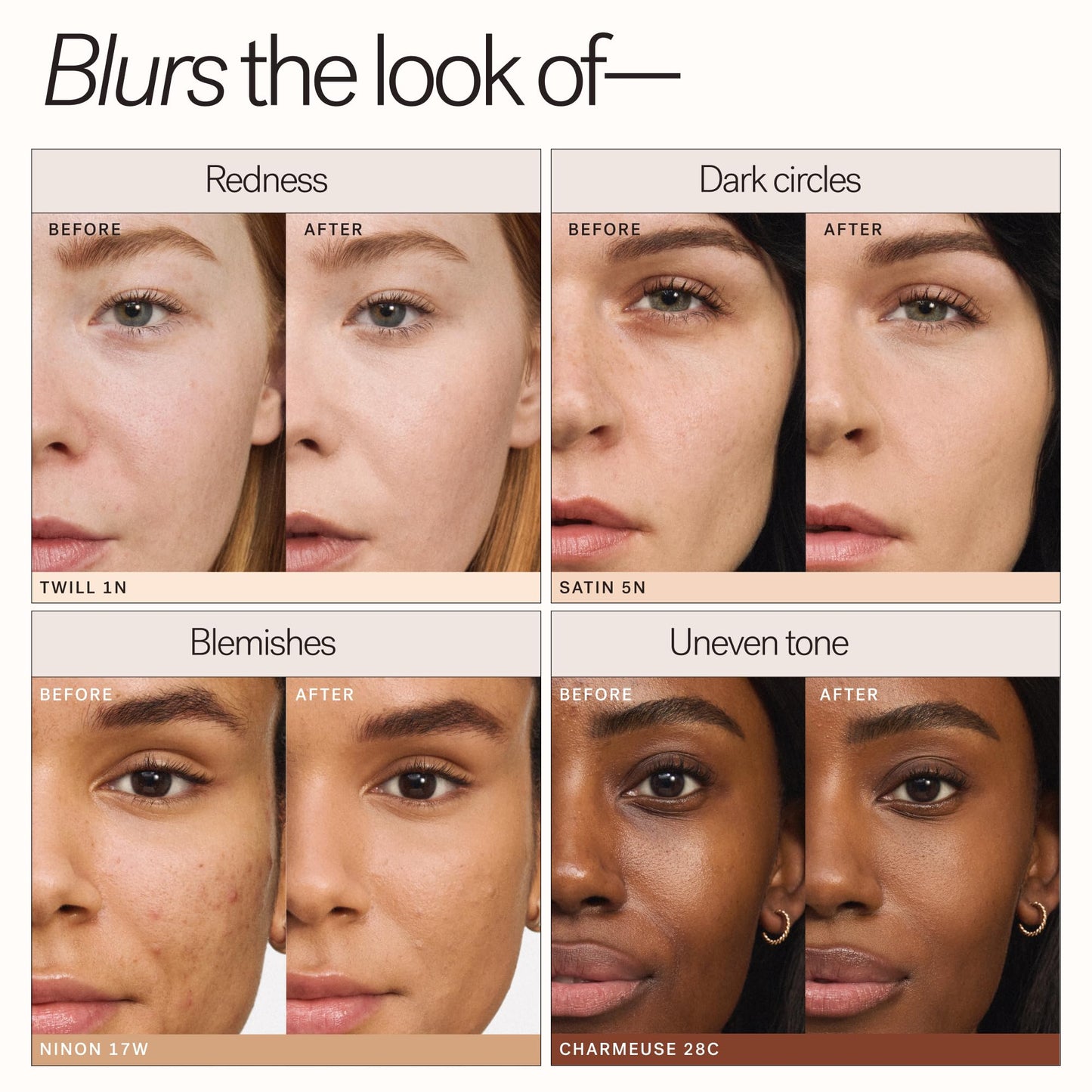 ILIA - Skin Blur Serum Concealer | Self-Setting 12-Hour Wear | Medium Coverage | Crease-Resistant | Hydrating | Safe for Sensitive Skin, Clean, Cruelty-Free & Vegan (12O Gauze, 0.2 fl oz | 6 ml)