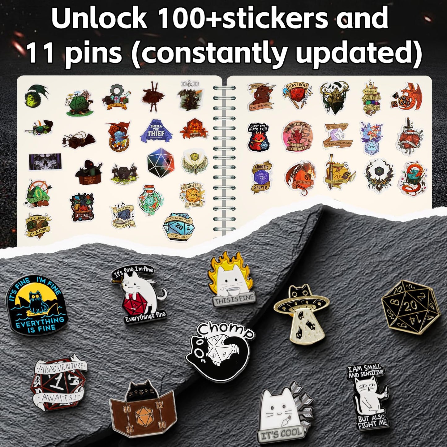 Coyeekn Mystery Dice Set, DND Dice Set of 7 Polyhedral Dice - 1 in 10 Chance to Get Legendary Dice, Dice Goblin, Suitable for Role Playing DND Gift