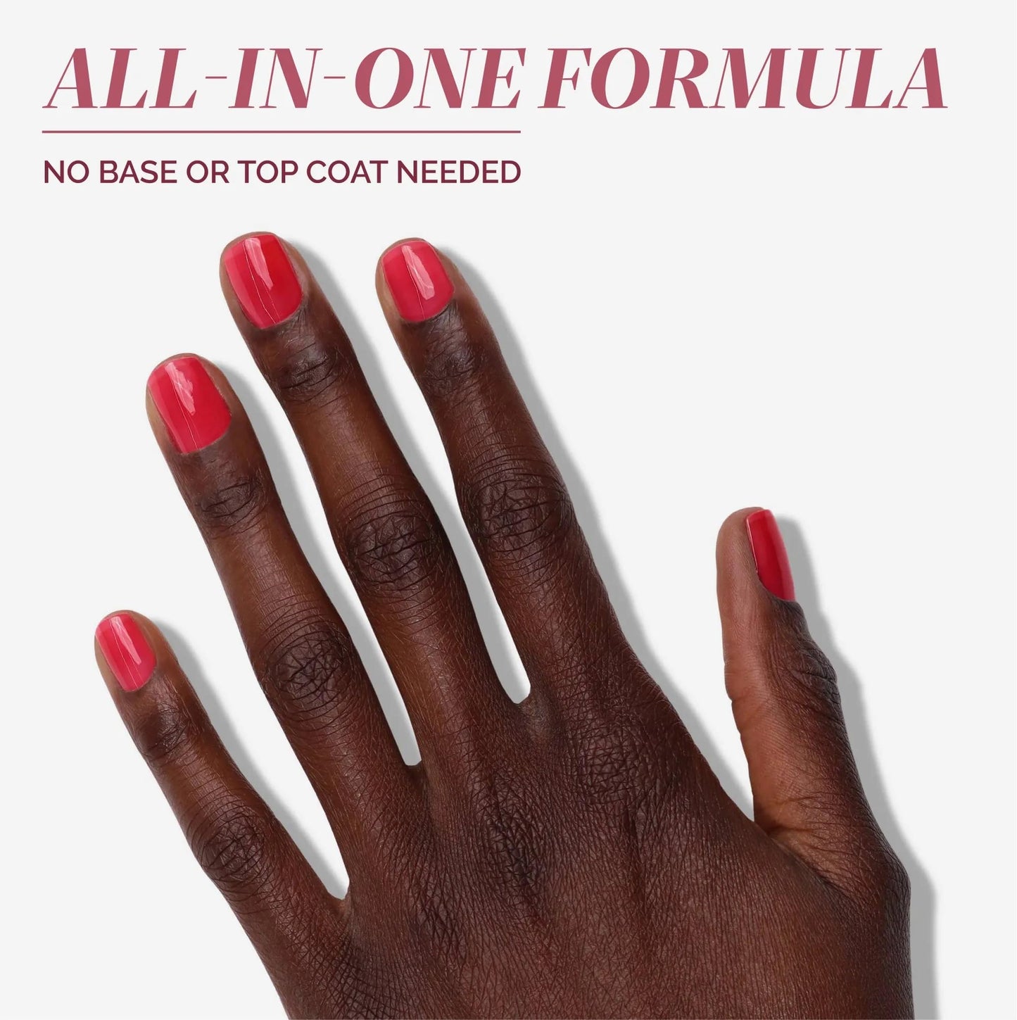 LONDONTOWN kur Perfecting Nail Veil, Nail Polish, #8 Sheer Poppy Red