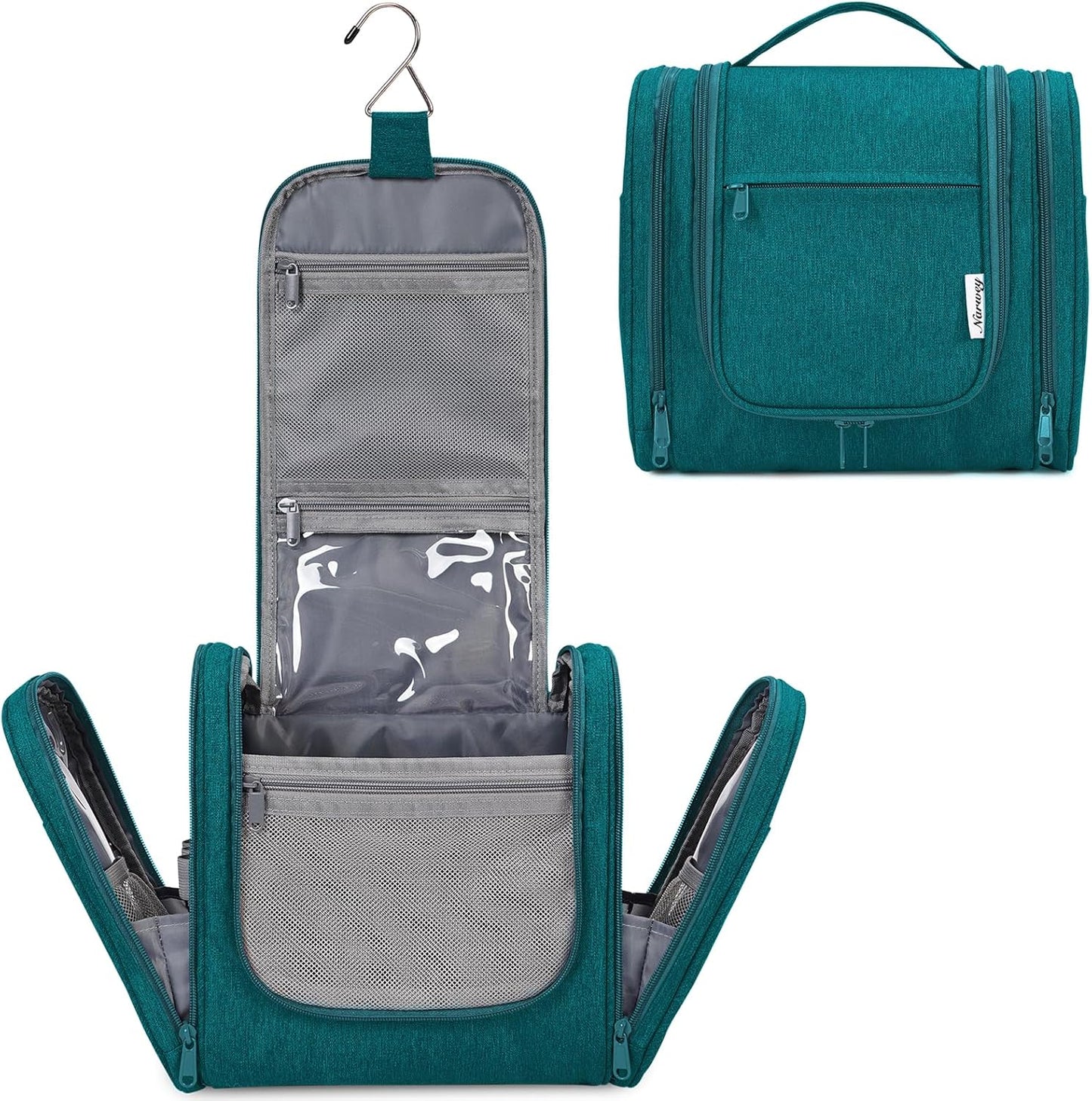 Hanging Toiletry Bag for Women - Travel Makeup Organizer with Multiple Compartments | Perfect for Cosmetics & Toiletries