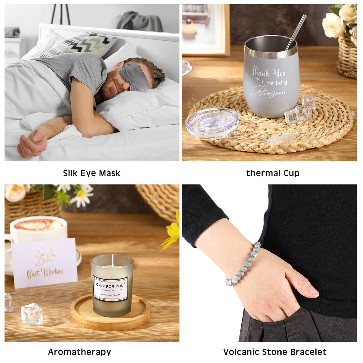 Nuogo 15 Pcs Birthday Gifts for Men Beard Care Set for Him Dad Birthday Gifts Basket Ideas Kit for Men Tumbler Bath Robe for Father's Day Dad Husband Boyfriend Box(Unhooded,Grey)