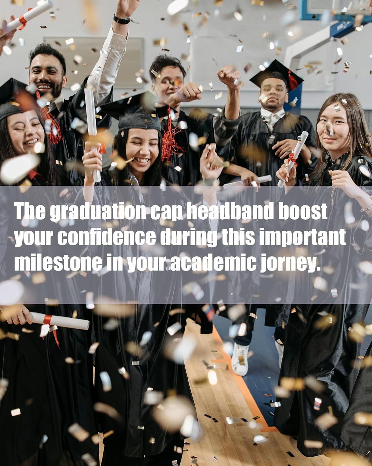 Graduation Cap Headband - Anti-Slip Holder for Decorations | Perfect Gift for Graduates