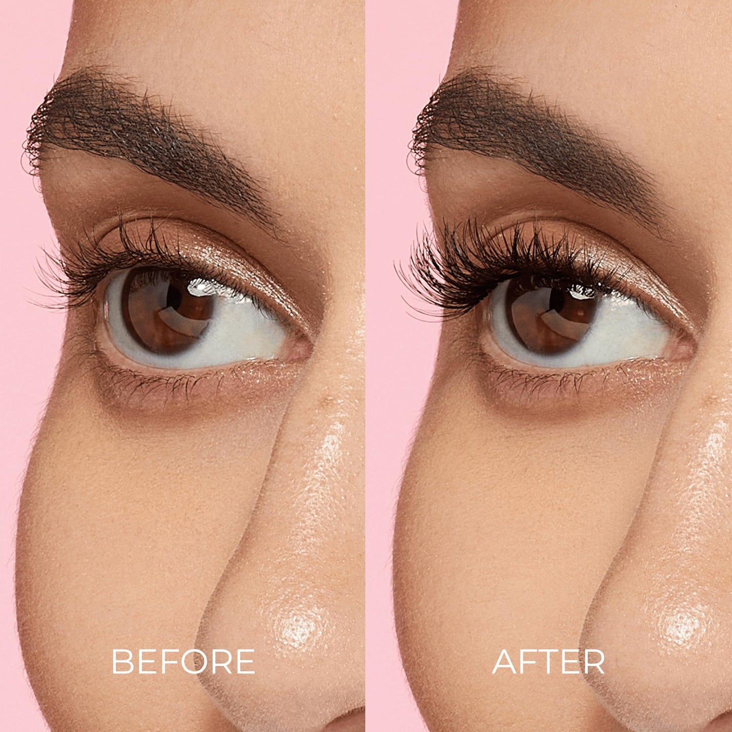 Kiss Impress Falsies Press On Self Adhesive Eyelashes, 10mm-12mm Natural Volume Press On Lashes, Black, No Glue Needed, Invisible Band, 12 Lash Clusters - Classy