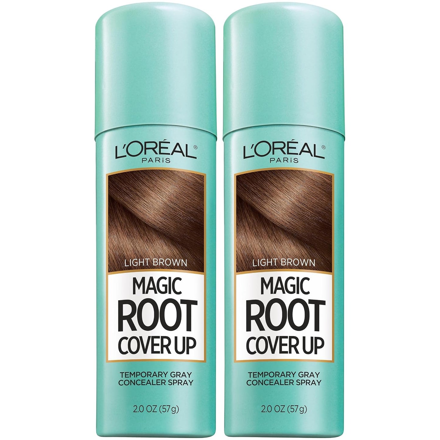 L'Oreal Paris Magic Root Cover Up - Gray Hair Spray for 100% Coverage | Lightweight, Ammonia-Free, Black, 2 oz