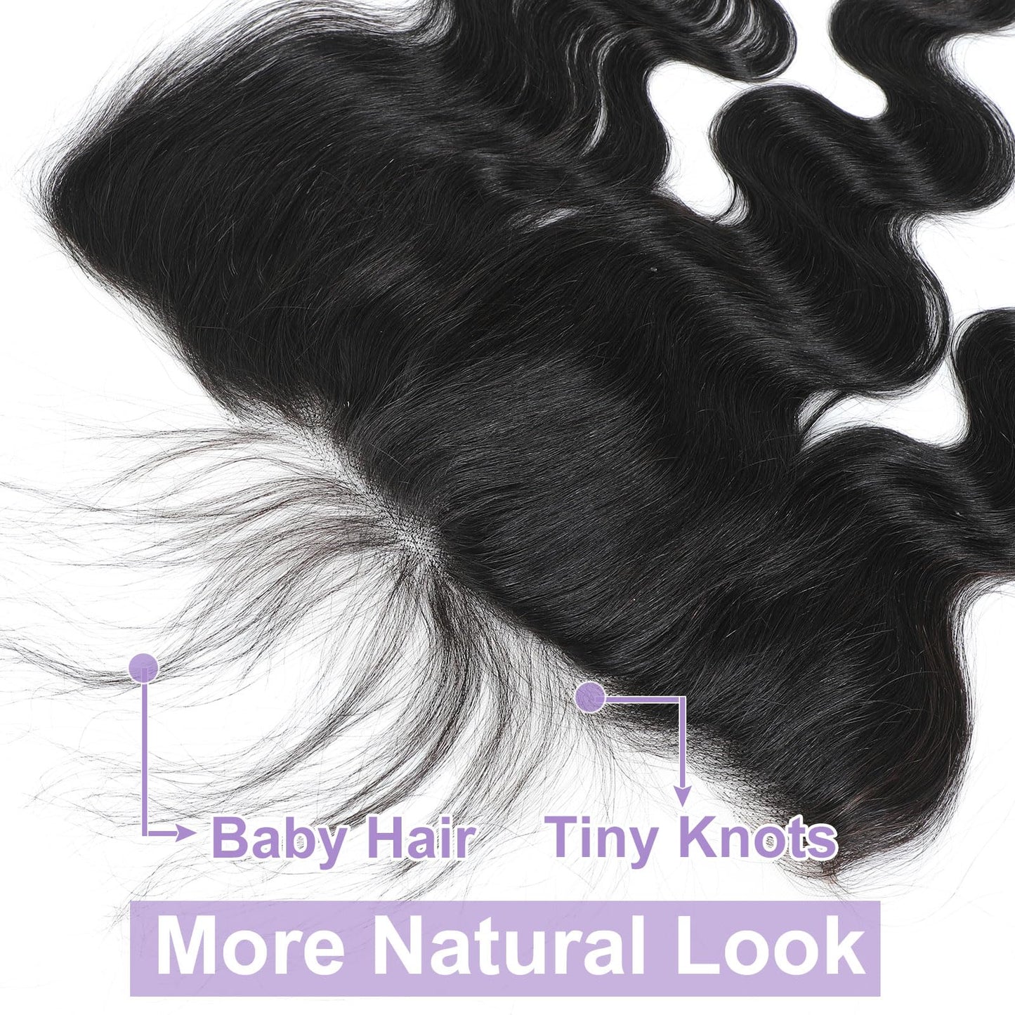 DSEKCAIN Transparent HD Lace Closure Human Hair 5x5 2x6 HD Lace Closure Human Hair Straight Body Wave Deep Wave 5x5 Lace Closure Raw Virgin Human Hair Pre Plucked Natural Black 1B Color Free Part