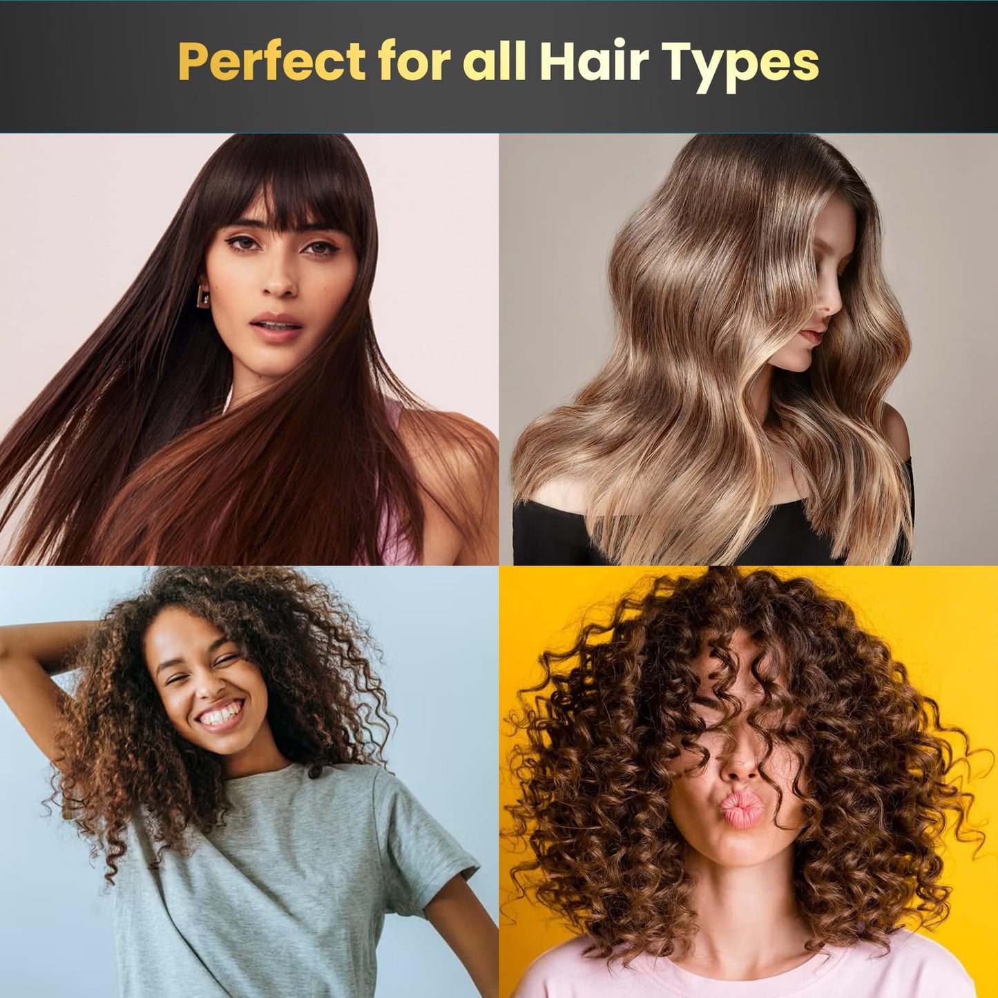 KizaiaCare Moisturizer & Leave-in Detangler Daily use for dry, tangle, matted, frizzy hair | Adds shine, and heat protection with Vitamin B5 | For all hair types, sulfate & silicone-free.