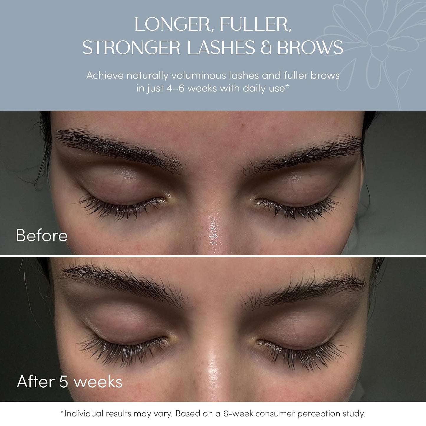 NUNA Eyelash Growth Serum - Biotin & Multi-Peptide Formula for Longer, Fuller Lashes | 6ml, 6-Month Supply