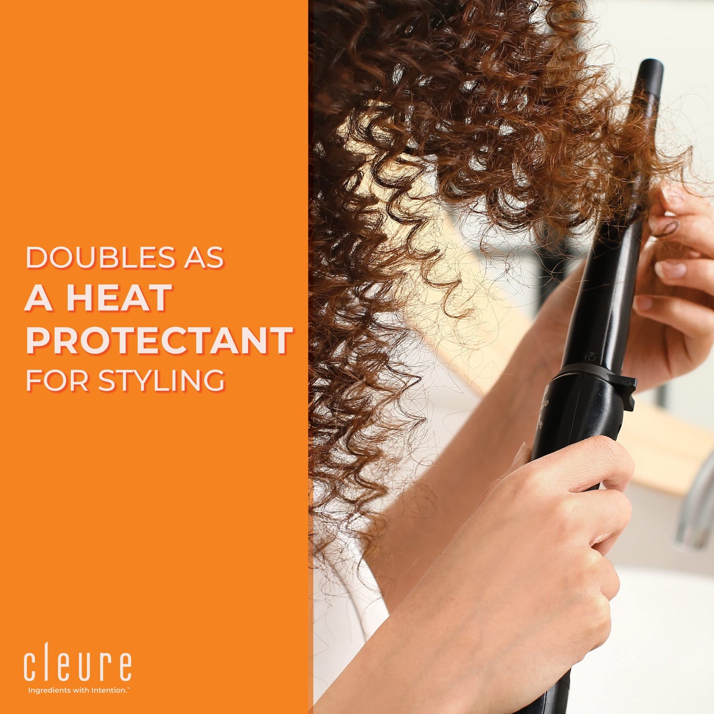 Cleure Fragrance Free Leave-In Conditioner for Dry, Frizzy, Straight & Curly Hair - Hypoallergenic Hair Detangler Spray for Sensitive Skin (8 fl oz, Pack of 1)
