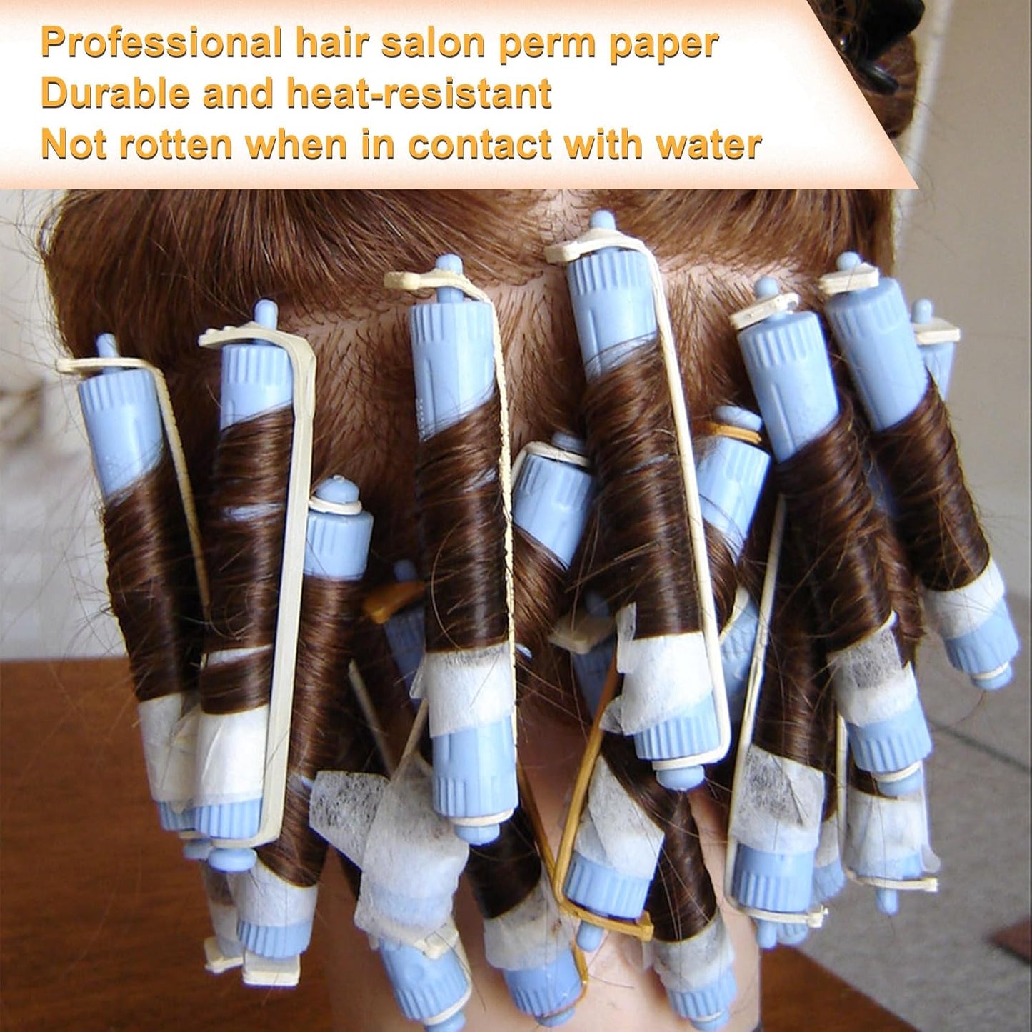 Perm Paper for Hair | 100 Heat-Resistant Disposable Curling Sheets - White
