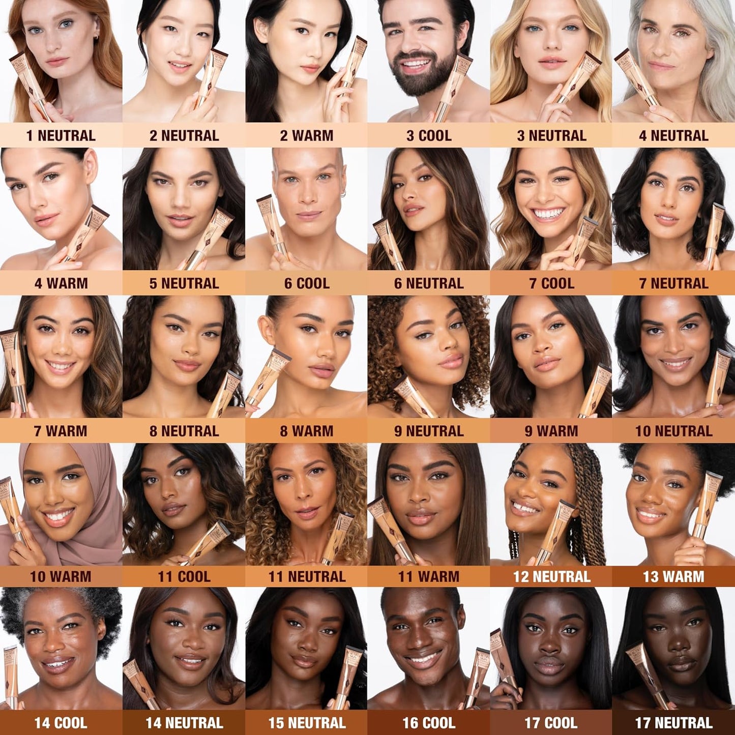 Charlotte Tilbury Beautiful Skin Foundation - Medium Coverage Hydrating Liquid Makeup for Instant Glow & Plumping Hydration | 30ml