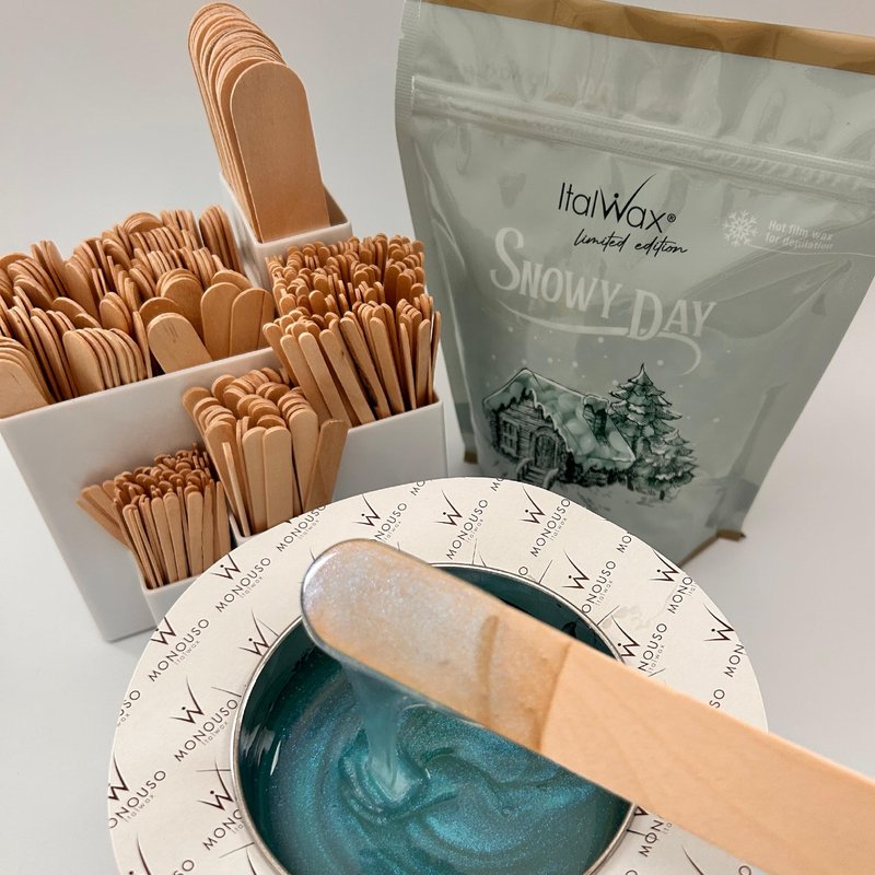 Italwax Snowy Day - 500g / 1.1 lb - Hard wax beads for hair removal - Transparent wax - Synthetic formulation ideal for sensitive skins - Recommended for Bikini Area and Armpits