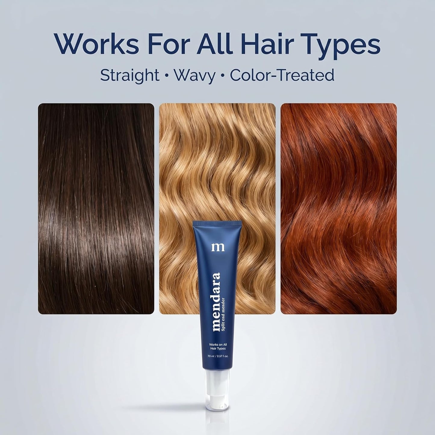 Split End Mender Hair Serum - Leave-In Treatment for Frizz Control & Repair | Lightweight Non-Greasy, 70ml