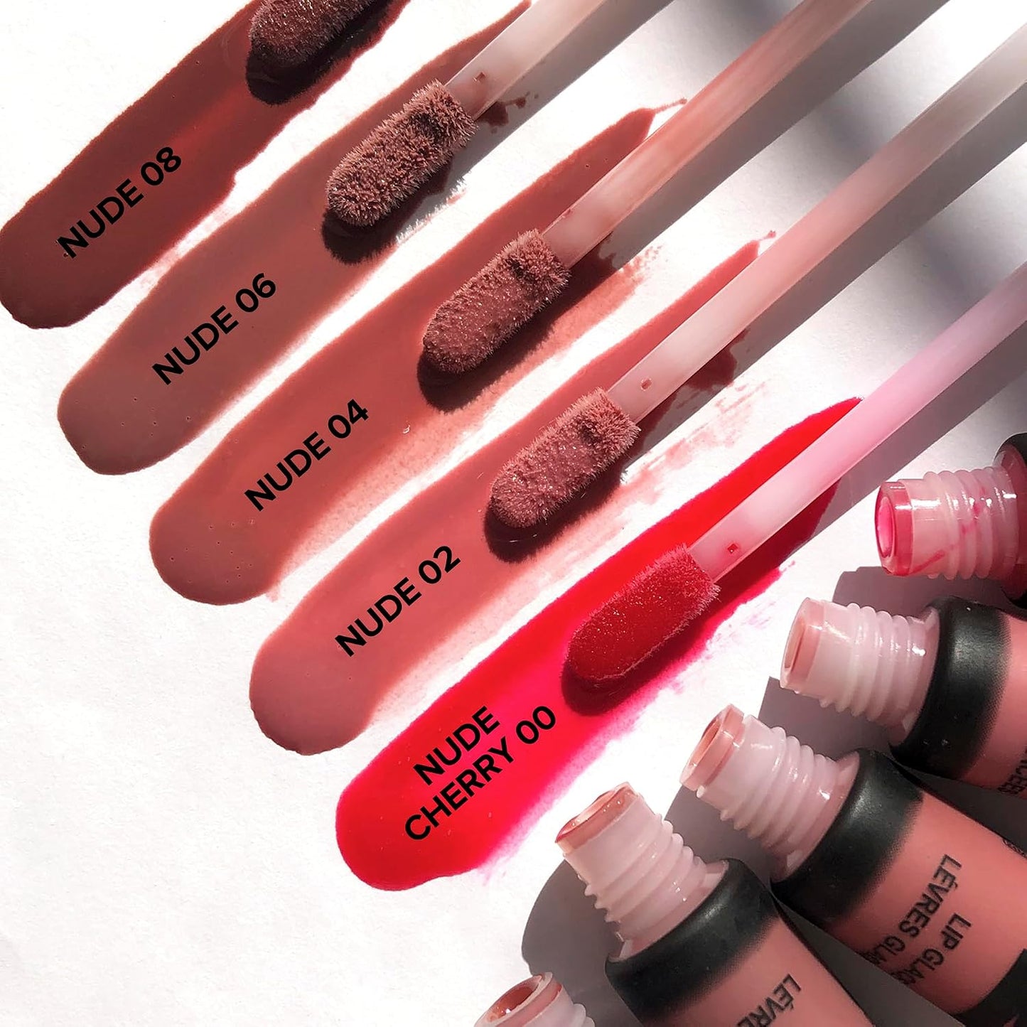 Nudestix Lip Glace - Hydrating Tinted Lip Gloss with Volumizing Peptides for Plump Shine | Vegan & Clean Formula