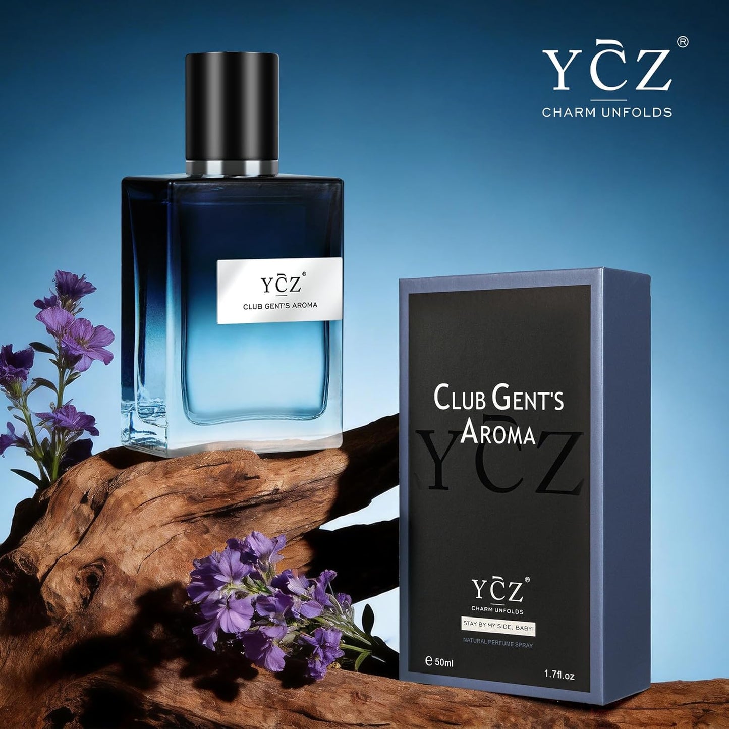 Ycz Club Eau De Parfum for Men - Long Lasting Masculine Cologne with Woody Notes | 1.7 Fl Oz