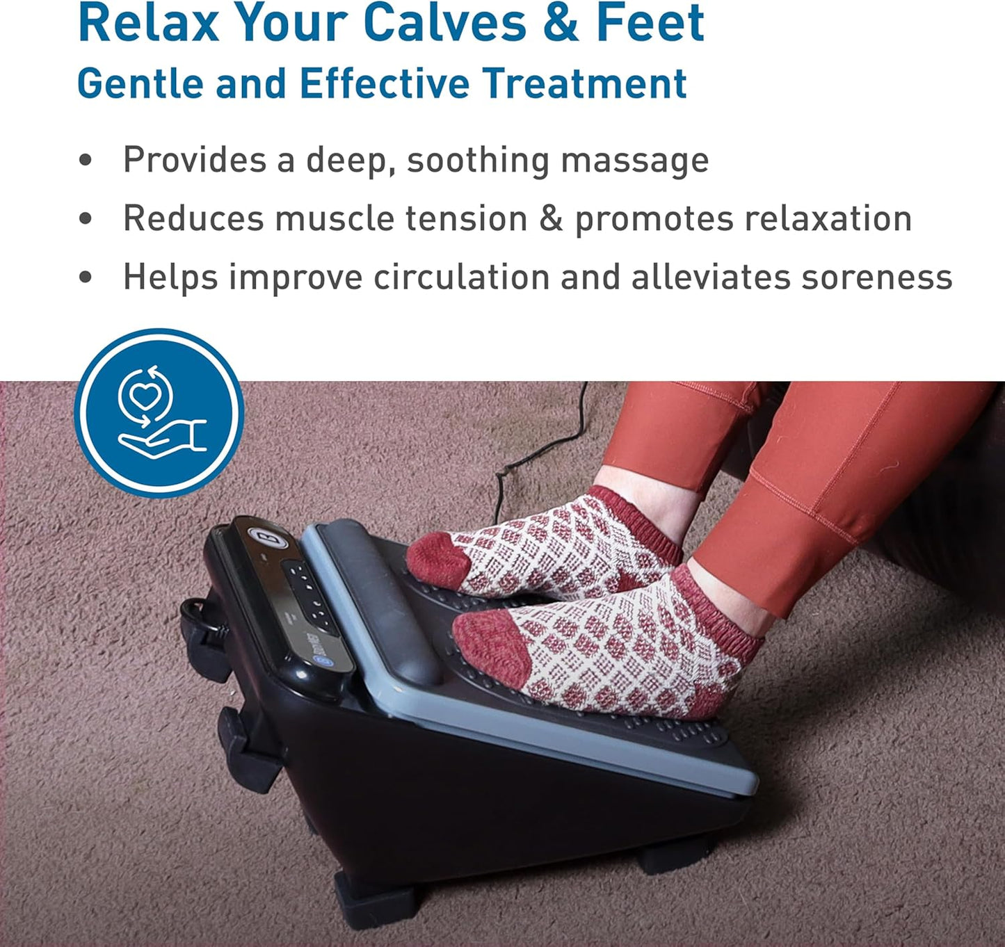 BodyMed Foot Massager - Deep Tissue Vibration Therapy for Neuropathy & Plantar Fasciitis | Remote Control, At-Home Relief