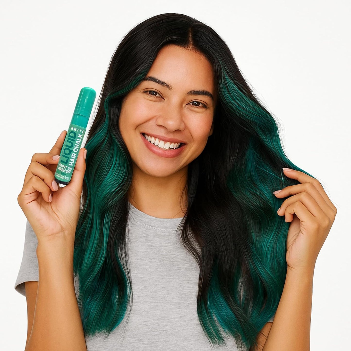Aqua Hair Chalk - Vegan Temporary Hair Color | Easy Application & Effortless Wash Off | 0.34 Fl Oz