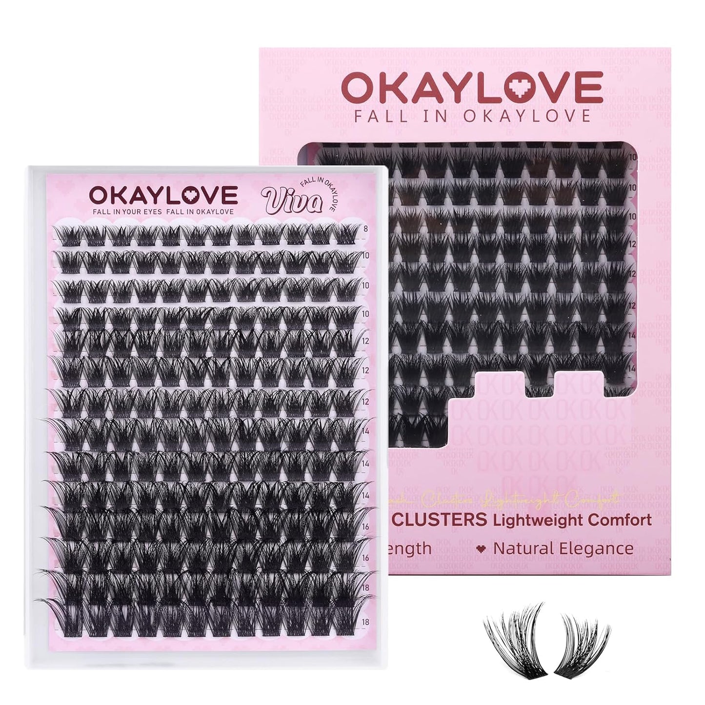 Manga Lash Clusters - Spiked DIY Eyelash Extensions | 140pcs CC Curl, 8-18mm Length