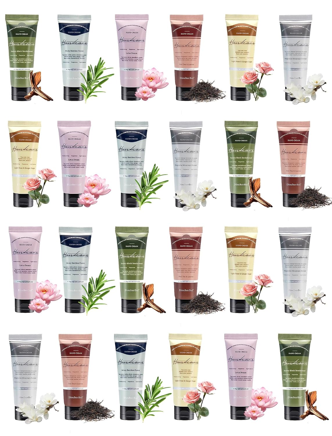 Hand Cream Set - 24 Travel Size Moisturizing Lotions for Dry Skin | Perfect Holiday Gift for Women
