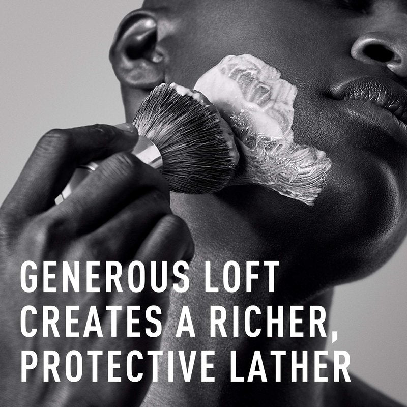 Shaving Brush and Shaving Cream Bundle by Bevel - Includes Vegan Hair Brush and Shaving Cream for Men, Works with Safety Razor, Prevents Razor Bumps