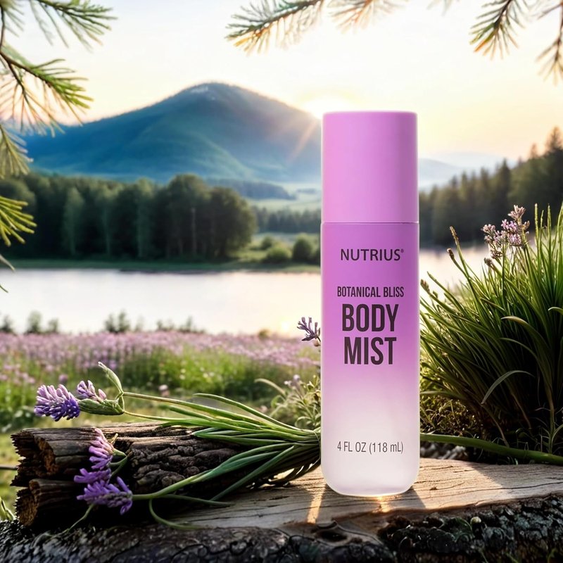 Nutrius Body Mist - Botanical Bliss Scent | Hydrating Vegan Fragrance Spray, 4 Fl Oz