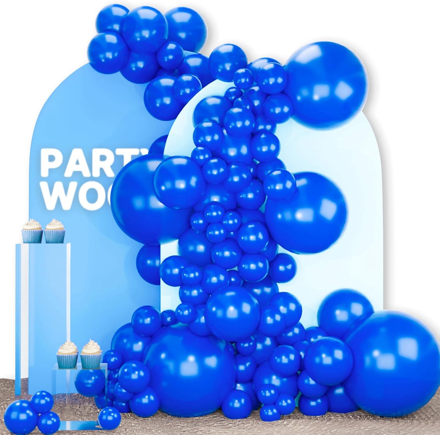 Black Balloon Arch Kit - 140 Pcs in 5-18 Inch Sizes for Baby Showers, Birthdays & Anniversaries | Elegant Black Decor