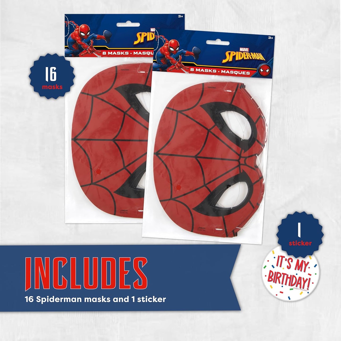 Spiderman Party Favors - Officially Licensed Masks & Birthday Decorations | Fun for Kids