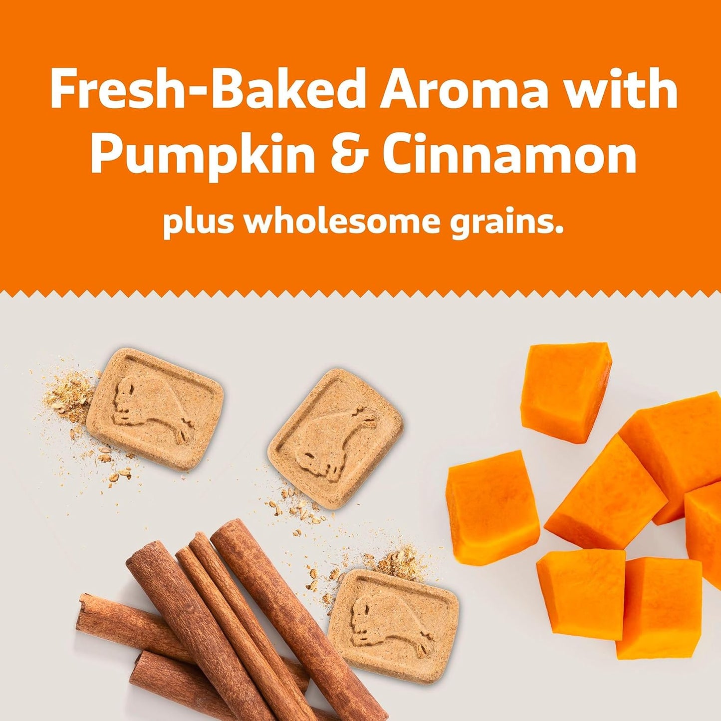 Blue Buffalo Dog Treats - Pumpkin & Cinnamon Crunchy Health Bars | Oven-Baked, Natural Ingredients, 16 oz.