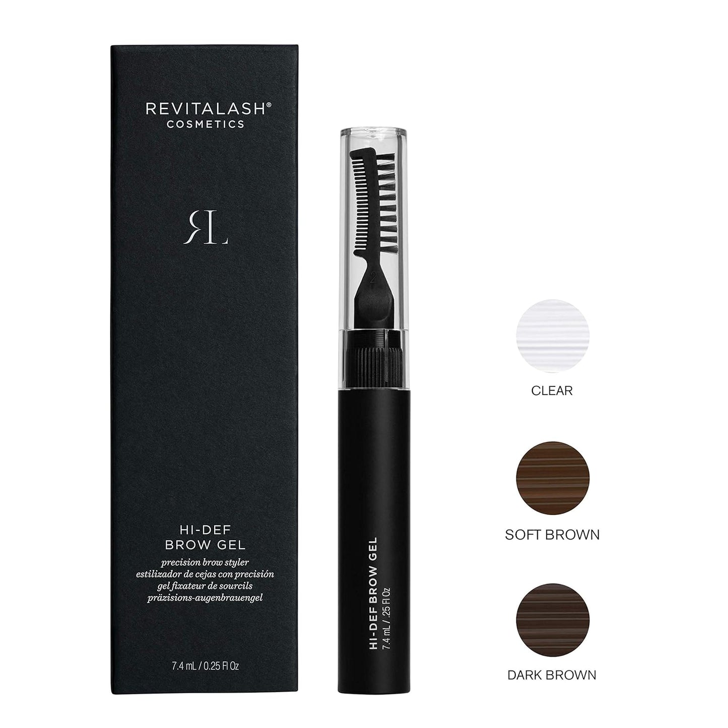RevitaLash Hi-Def Brow Gel - Hypoallergenic, Cruelty-Free Eyebrow Gel for Perfectly Defined Brows