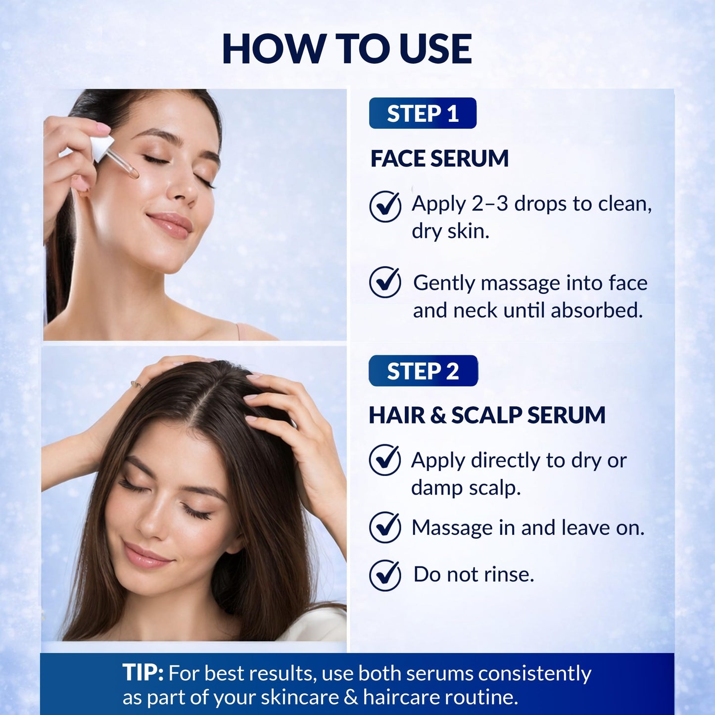 PureNaturis 1% GHK-Cu Copper Peptide Renewal Serum Kit – Face & Hair Growth Serum with Hyaluronic Acid, Niacinamide, Biotin & Caffeine – Anti-Aging Skin Care & Hair Loss Support – 2pc Set