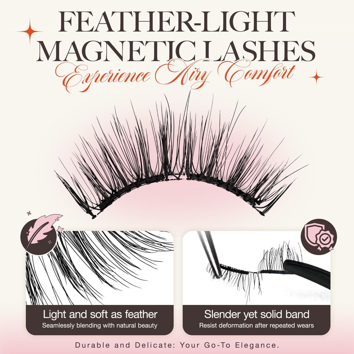 LASHVIEW Upgrade Magnetic Eyelashes with Applicator Reusable Soft Magnetic Eyelashes Natural Look No Glue Needed Lashes Kit Easy to Wear and Remove(A02)