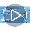 Heavy Duty Floor Squeegee Kit with Long Handle & Replacement Heads