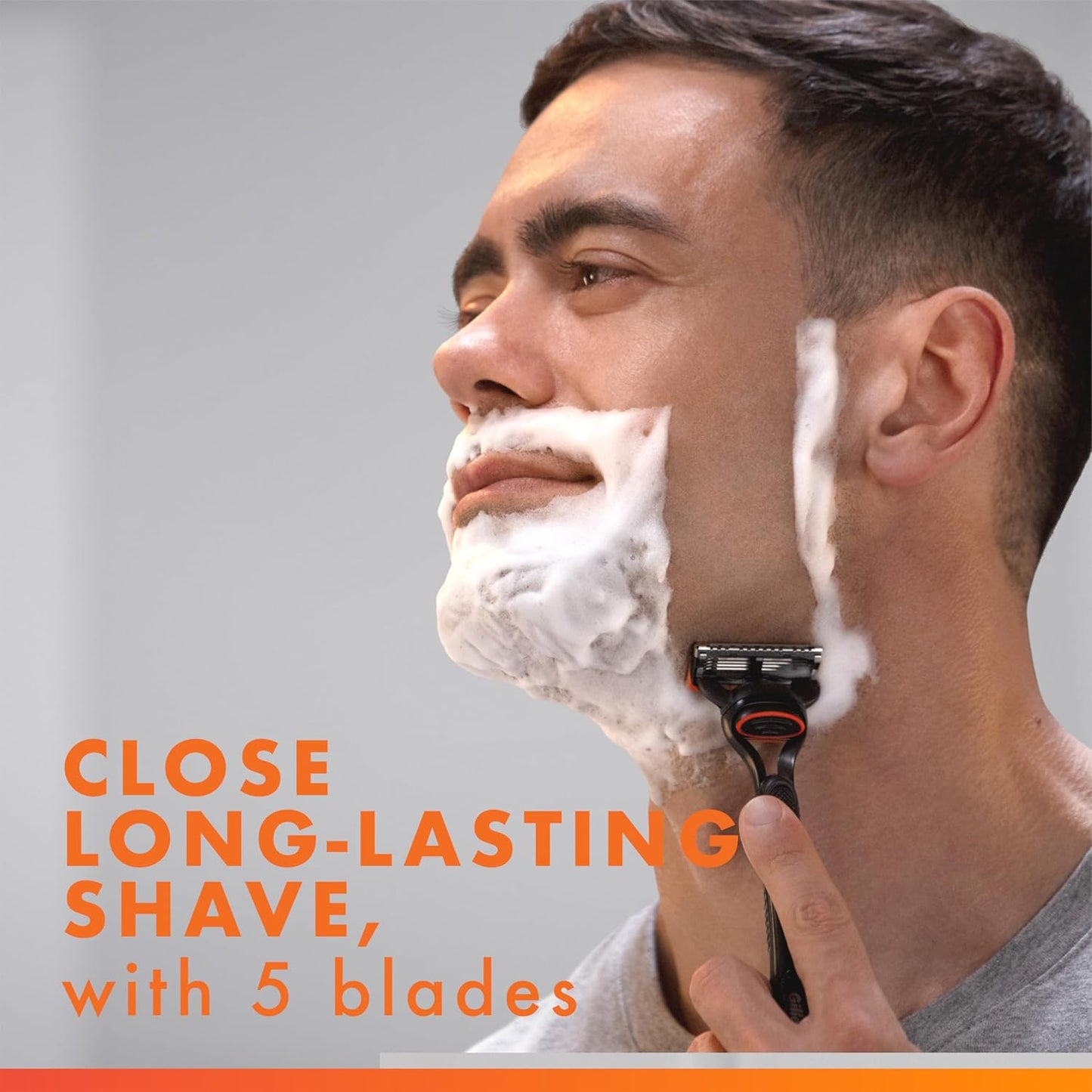 Gillette Fusion5 Razor for Men - 5-Blade Shaving System with 1 Handle & 3 Refills