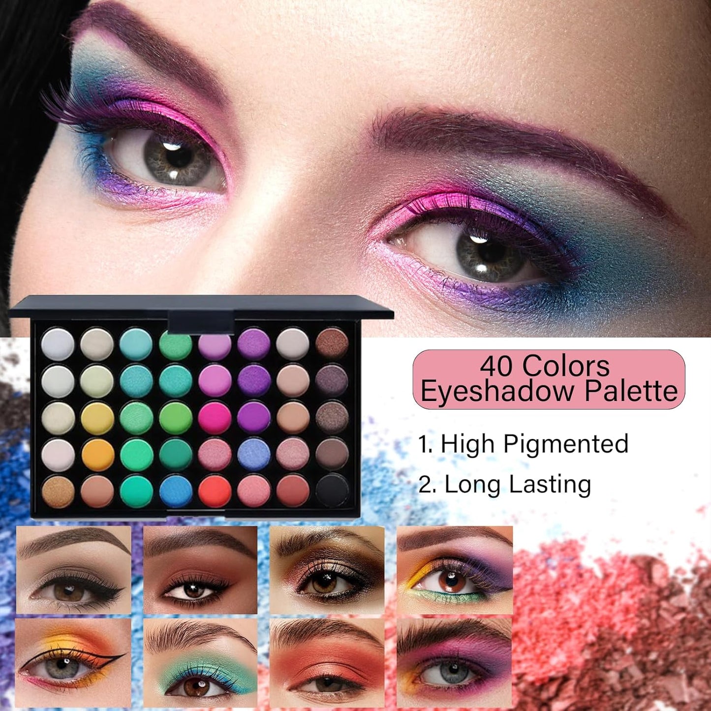 Makeup Set for Women - Complete Makeup Kit for Beginners & Pros | Travel-Friendly, Versatile Palette & Lip Gloss