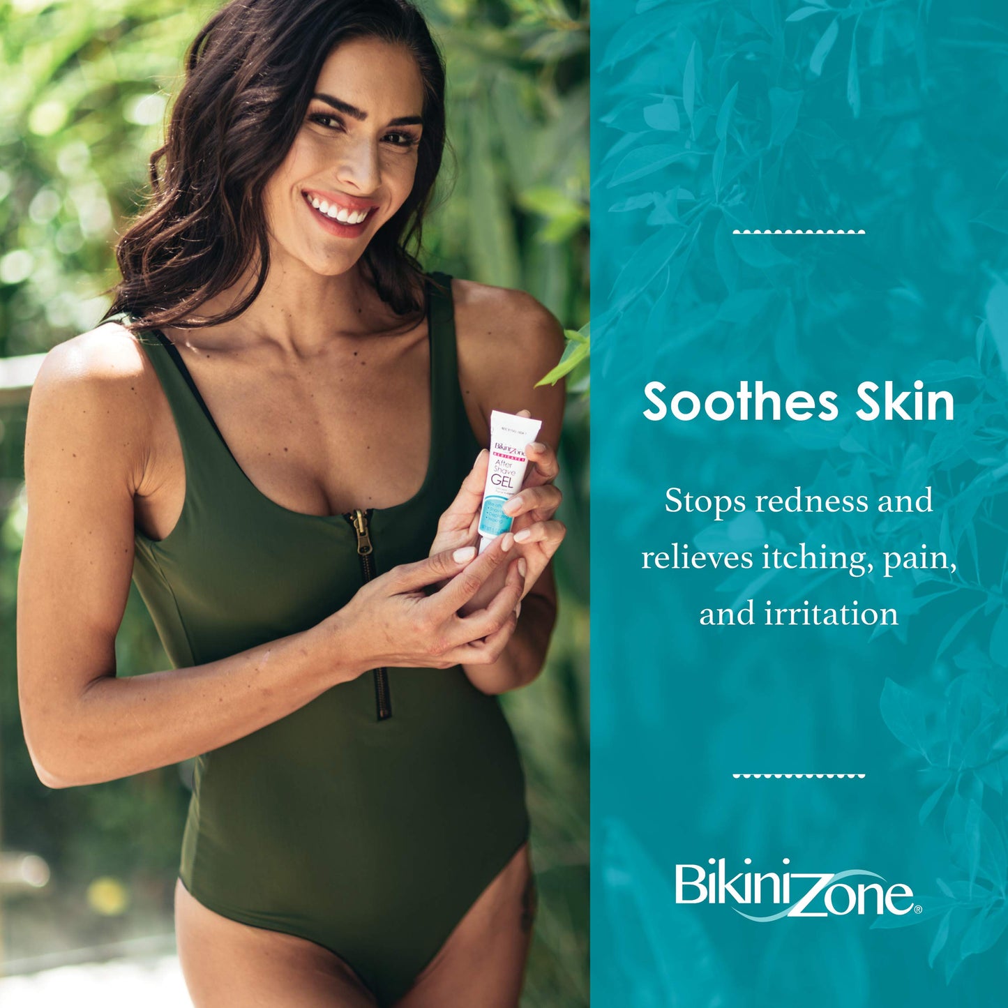 Bikini Zone Medicated After Shave Gel Lidocaine Razor Bump Relief, 1 Oz, 1 Pack