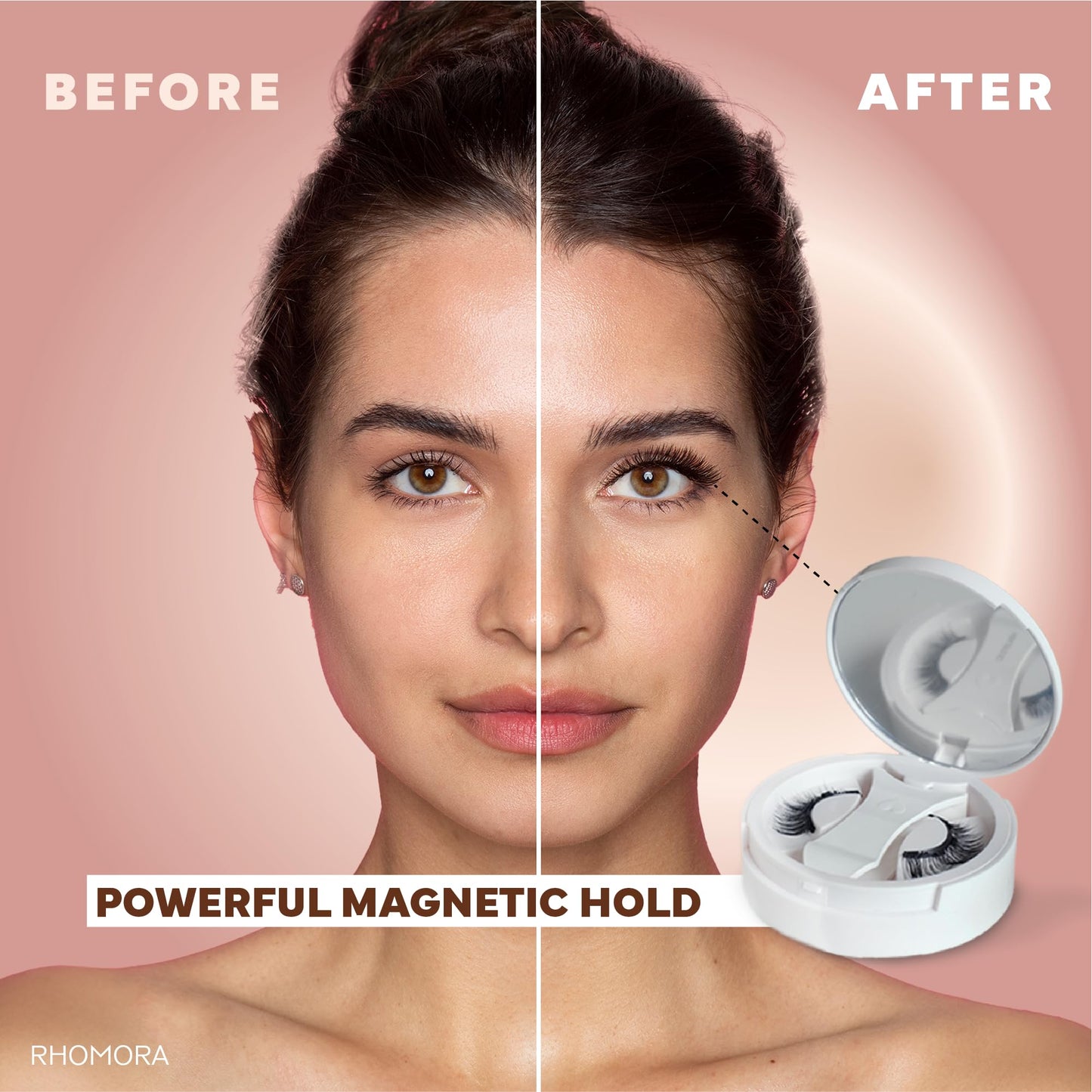 Magnetic Eyelashes with Applicator, Reusable Magnetic Eyelashes Natural Look, No Glue Needed False Soft Thick Lashes Kit Without Eyeliner, Portable Lashes for Eye Makeup (Volume)