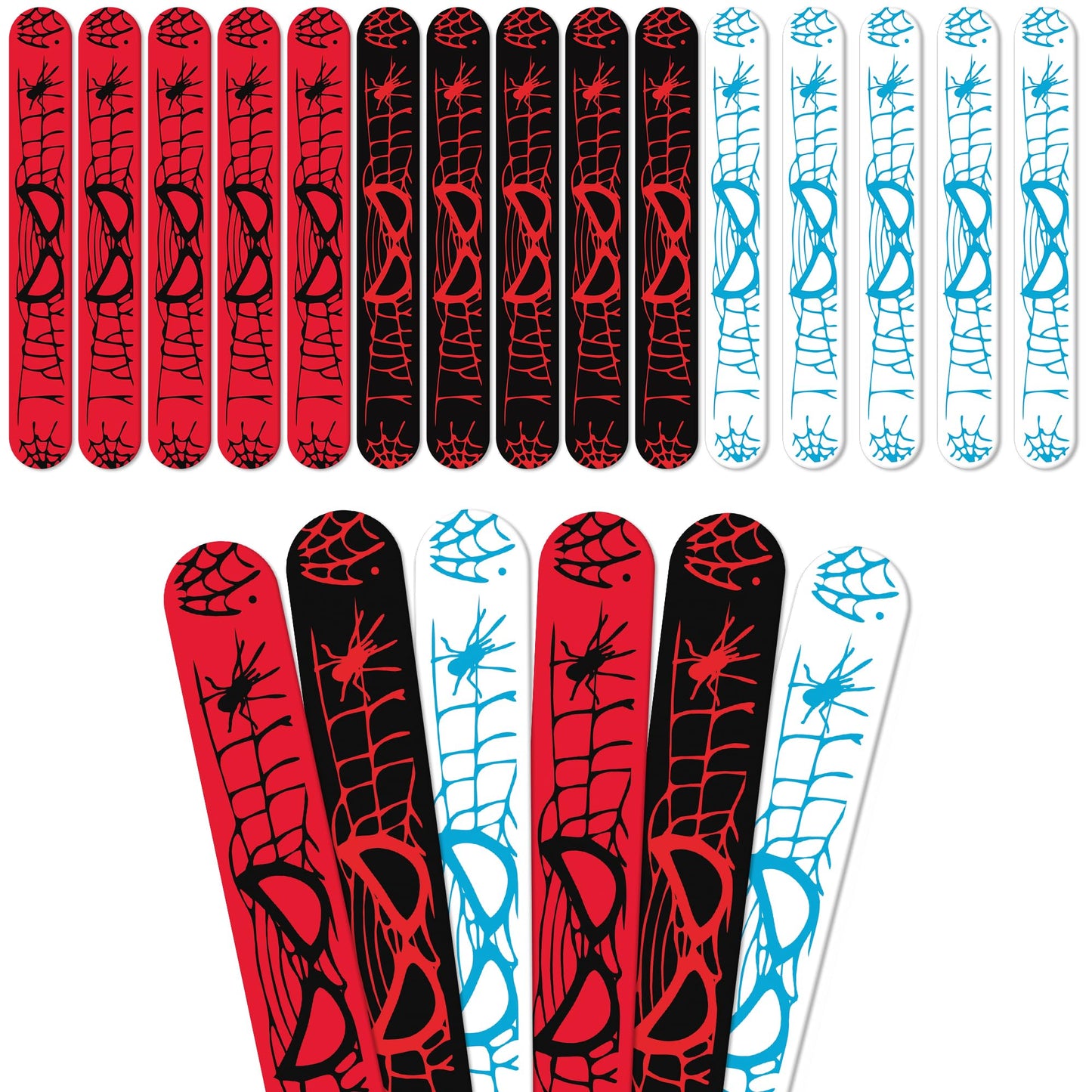 TLTSDWQ 24Pcs Birthday Party Supplies Favors,Slap Wristband Set,Best for Fill Up the Goodie Bags